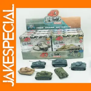 6PCS 1:100 WWII Assembled Tiger Tanks Set