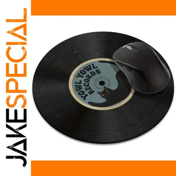 Vintage Round Rubber Mouse Pad for Desk