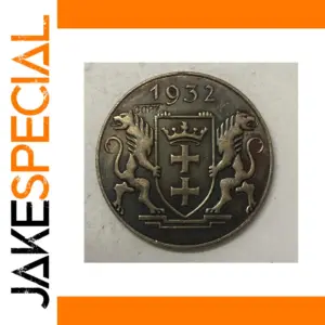1932 Danzig 5 Gulden Copy Coin Replica