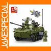 Bricks Set Sluban Military Tank Model with Mini-Figures