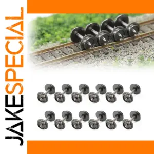 N Scale Metal Wheel Sets 12pcs for Trains