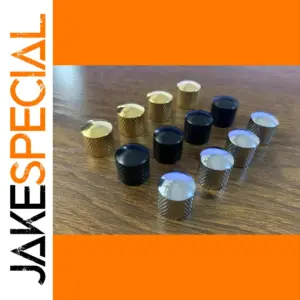 6mm Metal Tone & Volume Knobs for Bass Guitar