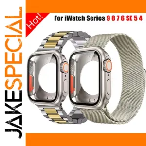 Ultra Glass Case and Band for Apple Watch 44mm