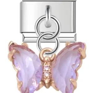 Zircon Butterfly Charm for DIY Bracelets 44 9bdae56d upscaled