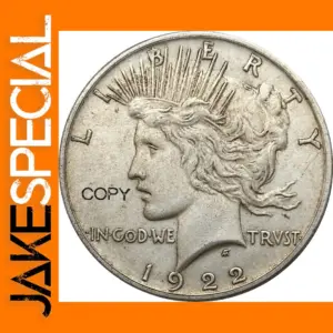 1922 Peace Silver Replica with Texture
