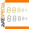 Stainless Steel S-Type Snap Hook Connectors 2pcs
