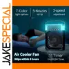 Portable 3-in-1 Air Cooler Fan with LED Light