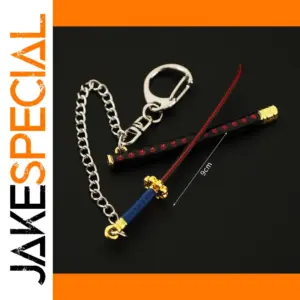 Mini Zoro Sword Keychain 9cm Metal Anime