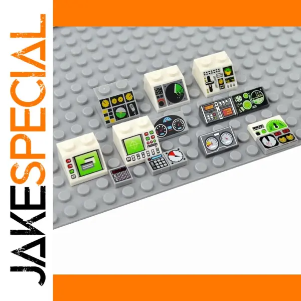 50pcs Printed Building Block Tiles Set
