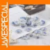 15Pcs Miniature Porcelain Tea Set for Dollhouse