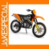 1:18 Scale Orange Motorcycle Model Diecast Toy
