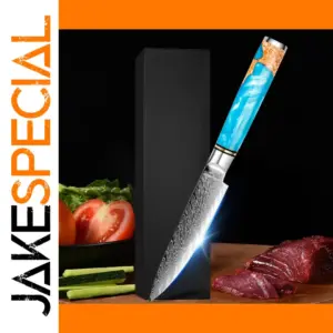 5 Inch Damascus Steel Utility Kitchen Knife