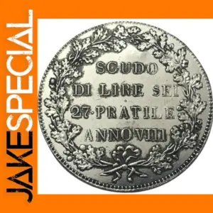 1840s Italian Antique Style Coin - 1800 Cisalpine Republi