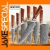 Damascus Steel Kitchen Knife Set with Wood Handle