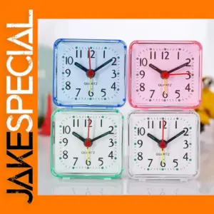 Square Silent Quartz Alarm Clock