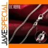 925 Sterling Silver 2mm Chain Necklace 16-30 Inch