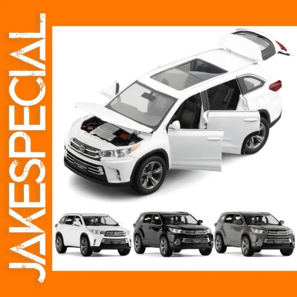 1/32 Toyota Highlander Diecast SUV Model