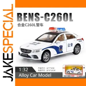 1:32 Mercedes-Benz C260 Police Diecast Model