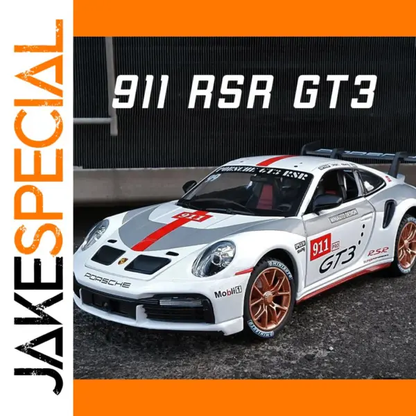1:24 Porsche 911 GT3 RSR Diecast Model Car