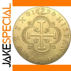 1699 Spain 8 Escudos Gold Copy Coin