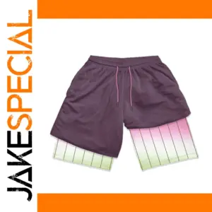 Men's 2-in-1 Quick Dry Fitness Shorts