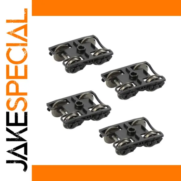 4pcs HO Scale Metal Train Bogies with Wheels