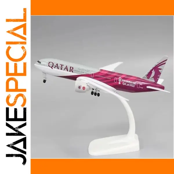 Qatar Airways Boeing 777 Diecast Model 20cm