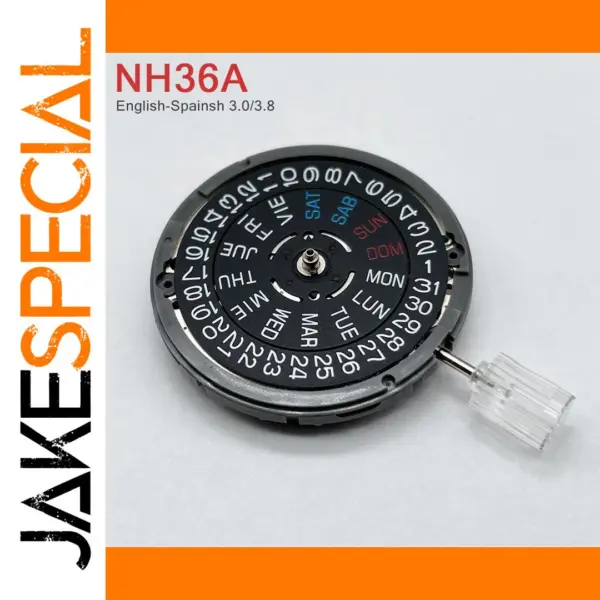 NH36 Movement English-Spanish Datewheel Crown