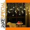 3.2M Snowflake LED Fairy Curtain Lights Waterproof Christmas Decor