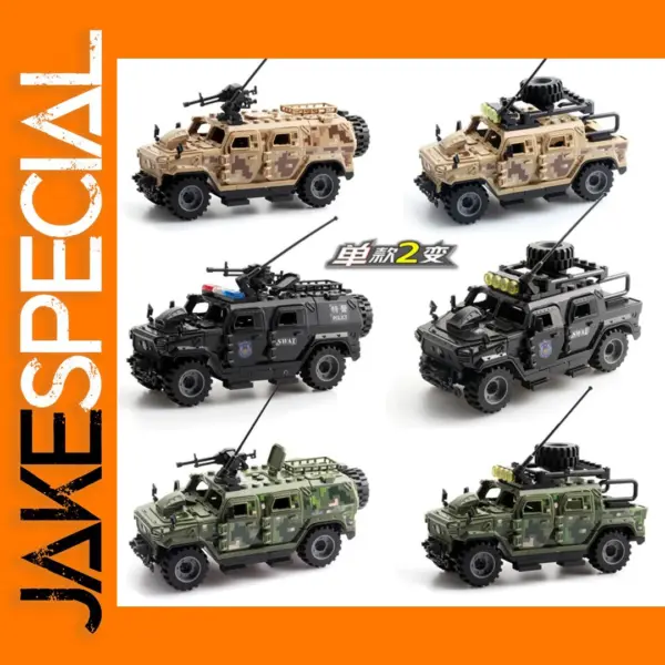 WW2 Armored Vehicle Building Blocks Set