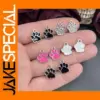 15pcs Dog Paw Print Charms for Jewelry
