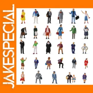 30pcs HO Scale 1:87 Painted Passenger Figures