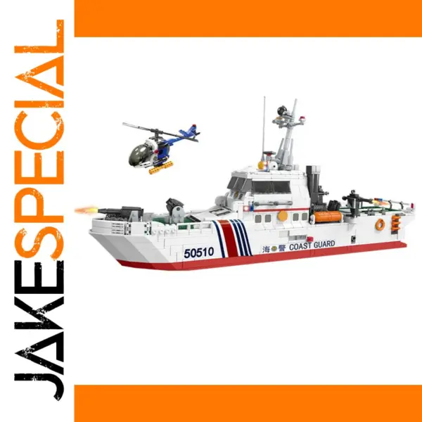 1213Pcs DIY Military Police Patrol Boat Set