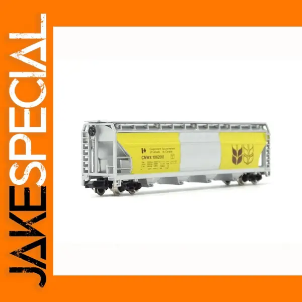 N Scale 1/160 Yellow Wheat Train Carriage Model