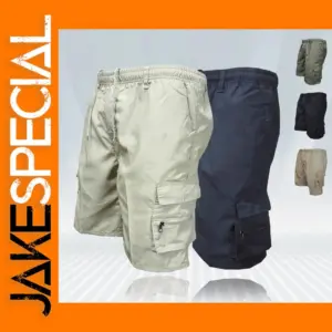 Men's Casual Cargo Shorts with Big Pockets