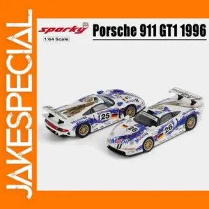 1/64 Scale Porsche 911 GT1 1996 Diecast Model