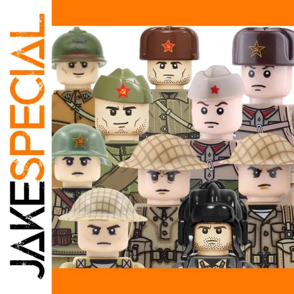 WW2 Military Soldier Building Blocks Set