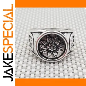German WWII Style Antique Metal Ring