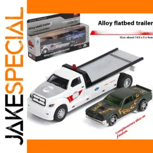 Metallic Flatbed Transporter Toy Car