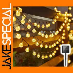 20 LED Solar Crystal Ball String Lights
