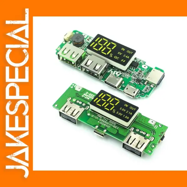 LED Dual USB Power Bank Charging Module