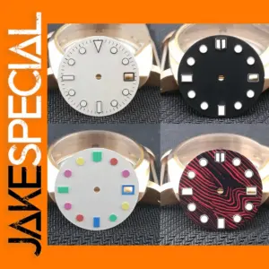 28.5mm Green Luminous Watch Dial for NH35/NH36