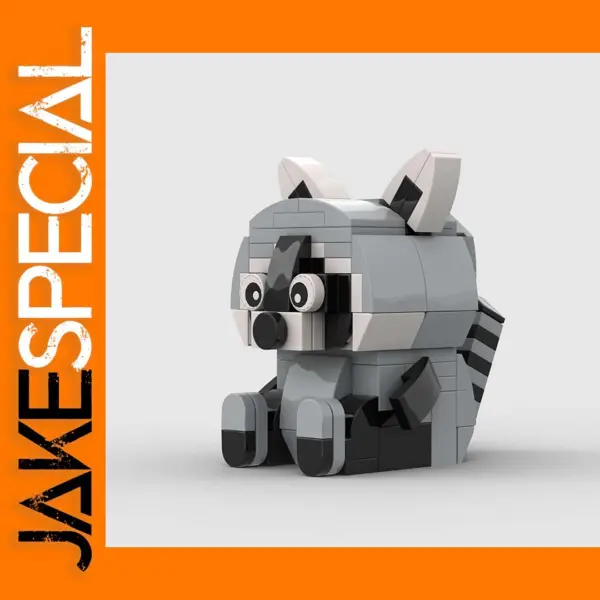 Cute Raccoon Building Blocks Set 119PCS