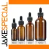 Amber Glass Bottles with Dropper Dispenser Set