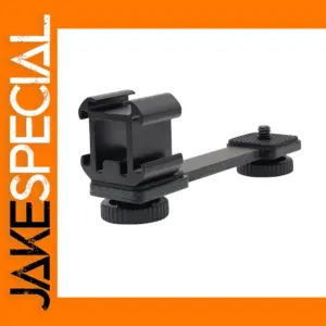 Triple Hot Shoe Mount Adapter Bracket Holder