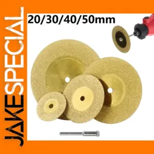 5 PCS Diamond Cutting Discs with 3mm Mandrel