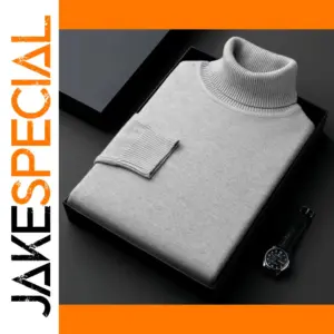 Men's Knitted Turtleneck Slim Fit Sweater