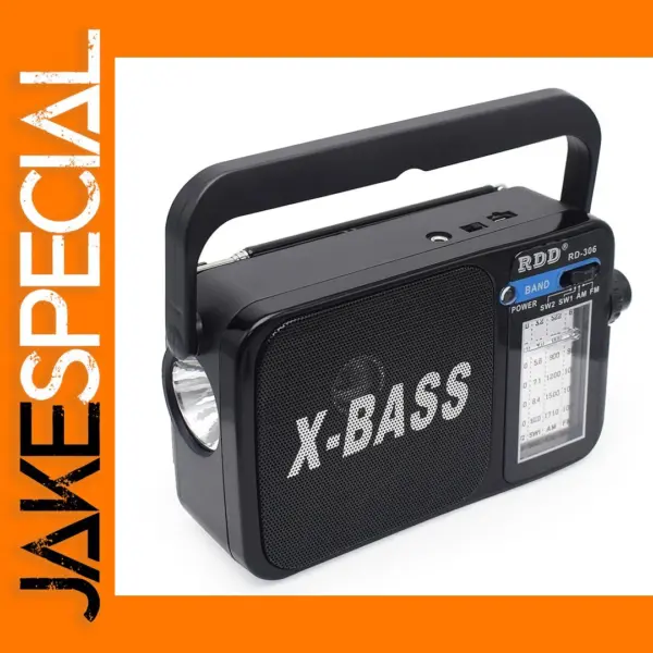 Portable Multiband Radio with Flashlight Feature