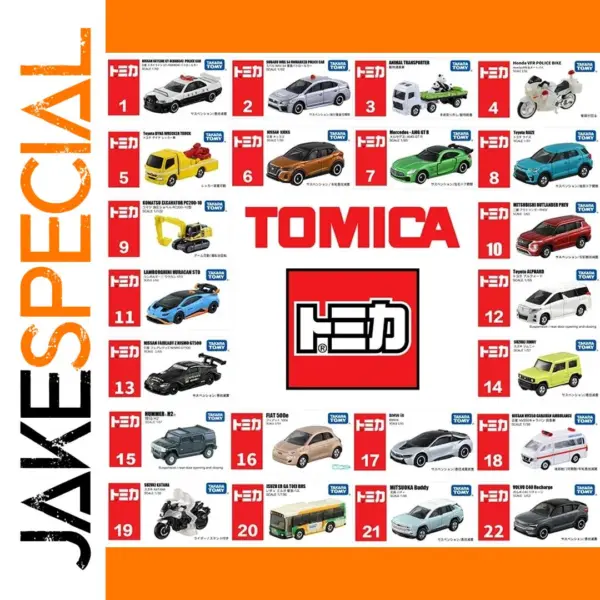 Takara Tomy 1:64 Diecast Car Model Set