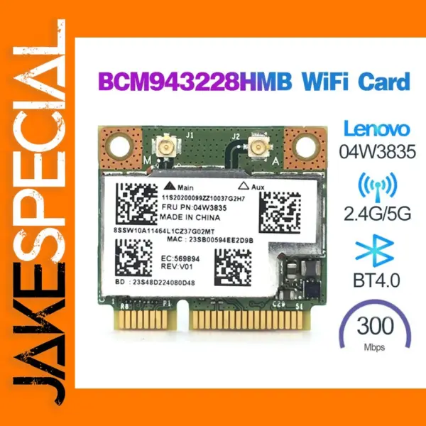 BCM943228HMB Dual-Band Wi-Fi Card for Lenovo Laptops